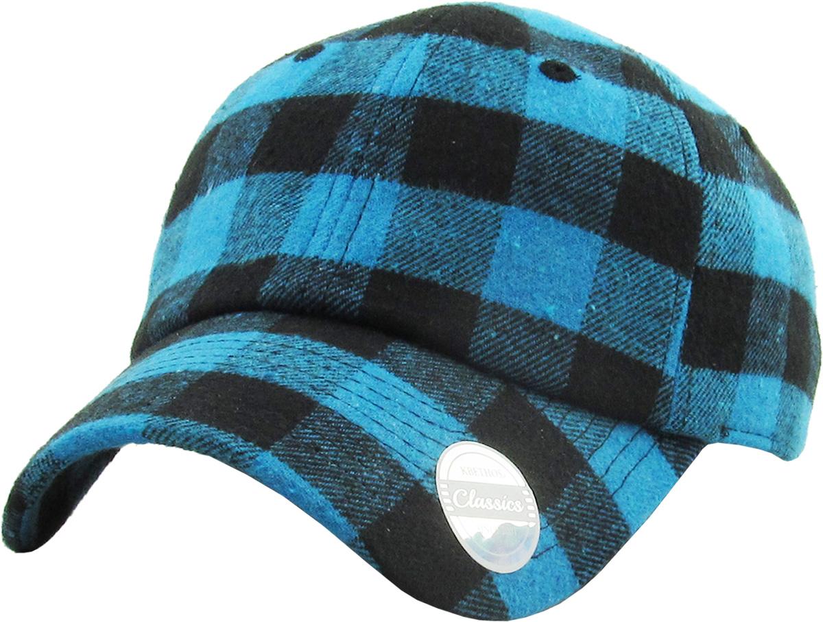 Plaid sales baseball cap